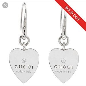 Authentic Gucci Heart Earrings.. used gently